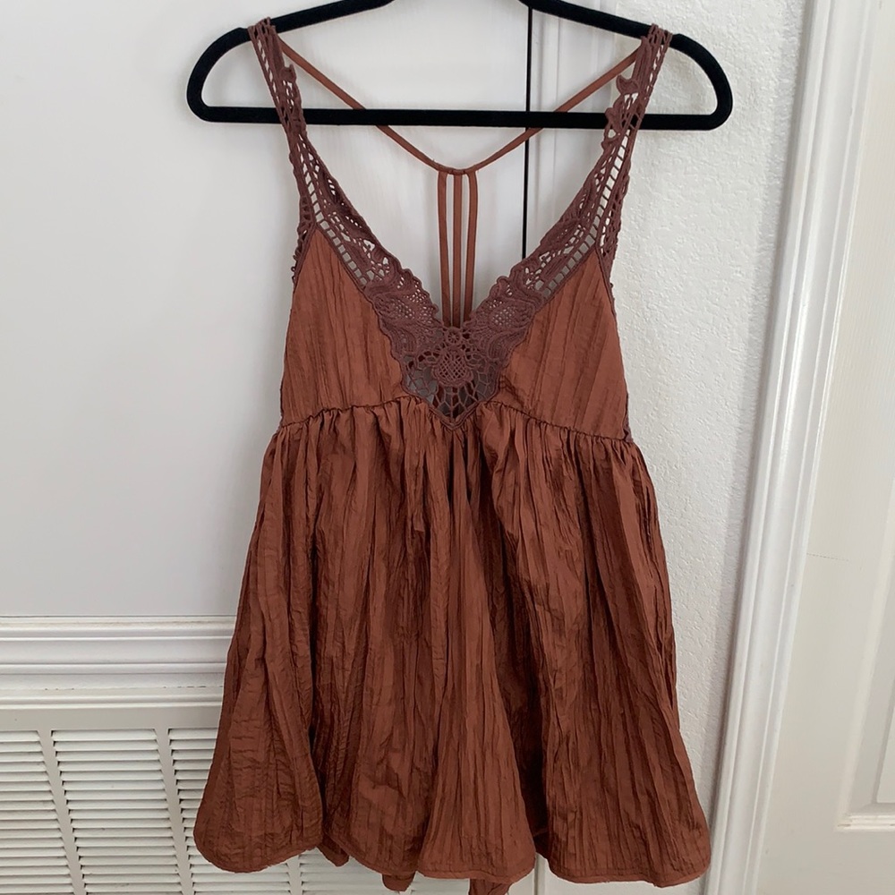 Free People Breathless Mini Lace Dress